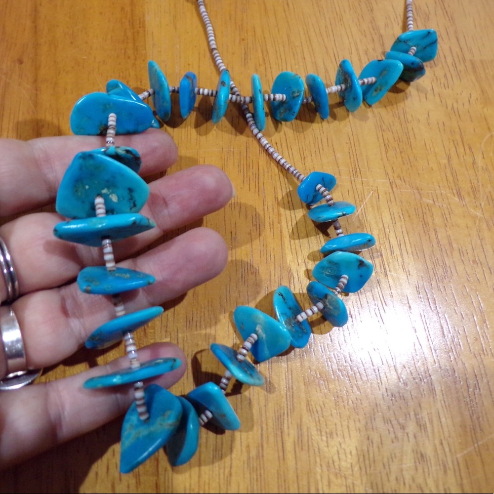 Santo Domingo Pueblo turquoise necklace